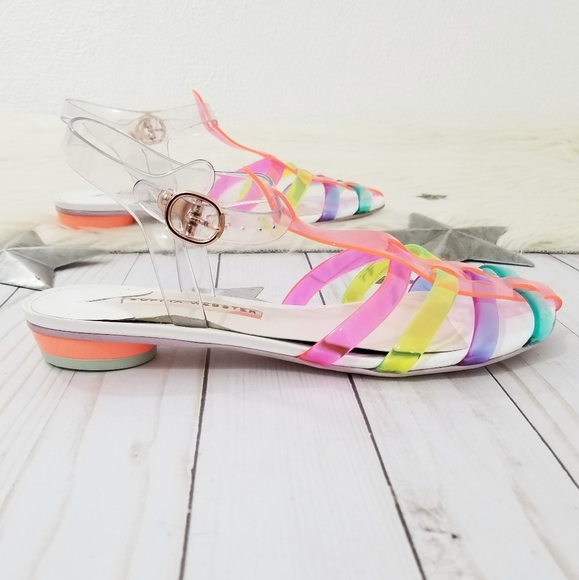 SOLD Sophia Webster jelly sandals rainbow violeta - Picture 2 of 7